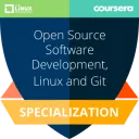 open source development linux git badge